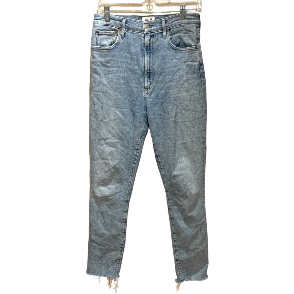 Agolde Pinch Waist Frayed Hem Jeans in Size 28